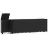 vidaXL Containerberging voor 6 containers 414x79x117 cm staal zwart