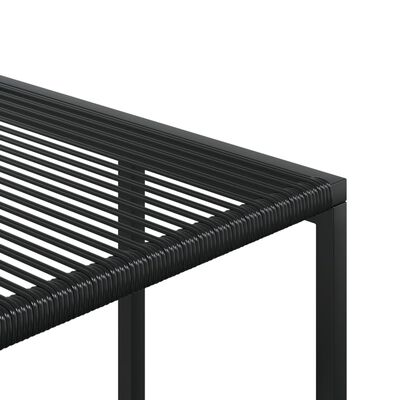 vidaXL Tuinkrukken 4 st poly rattan zwart