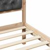 vidaXL Bedframe Donkergrijs 75 x 190 cm Massief grenenhout