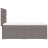 vidaXL Boxspring met matras stof taupe 80x200 cm