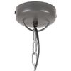 vidaXL Hanglamp industrieel rond 25 W E27 42 cm mangohout grijs