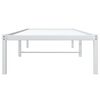 vidaXL Bedframe metaal wit 75 x 190 cm