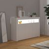 vidaXL Dressoir met LED-verlichting 115,5x30x75 cm wit