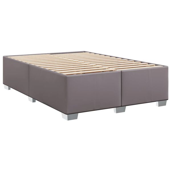 vidaXL Bedframe kunstleer grijs 160x200 cm