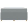 vidaXL Bedframe met matras Lichtgrijs 160 x 200 cm Stof