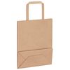 vidaXL Papieren zakken 250 st met hengsels 18x8x22 cm bruin