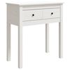 vidaXL Wandtafel 70x35x75 cm massief grenenhout wit