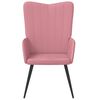 vidaXL Relaxstoel fluweel roze
