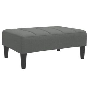 vidaXL Voetenbank 77x55x31 cm stof donkergrijs