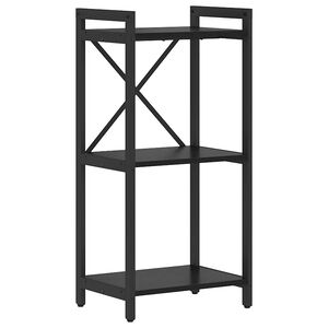 vidaXL Boekenkast 40 x 30 x 85 cm Bewerkt hout Zwart Eiken