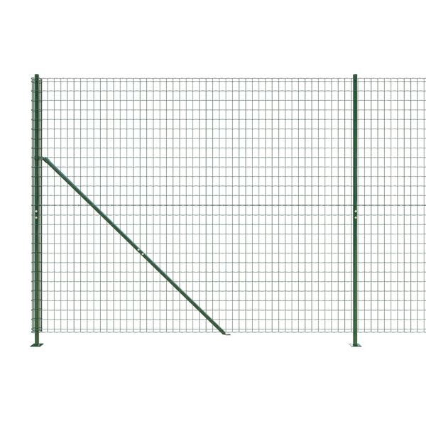vidaXL Draadgaashek met flens 1,8x10 m groen