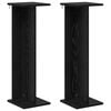 vidaXL Plantenstandaard 2 st Zwarte Eik 25 x 25,5 x 80,5 cm