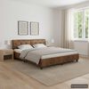 vidaXL Bedframe kunstsu&egrave;de bruin 180x200 cm