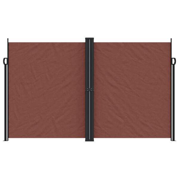 vidaXL Windscherm uittrekbaar 200x1000 cm bruin