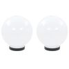 vidaXL LED-bollampen 2 st rond 20 cm PMMA