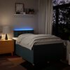vidaXL Boxspring met matras stof blauw 120x190 cm