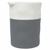 vidaXL Opbergmand &Oslash; 49x65 cm katoen grijs en wit