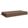 vidaXL Zitkussen SOEST 100% Polyester Taupe 120 x 80 x 15 cm