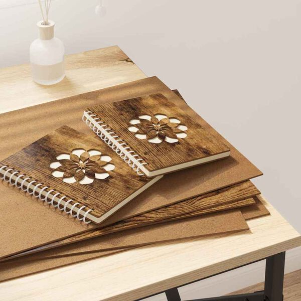 vidaXL Decorpanelen 50 pcs Gerookt eiken 30 x 42 x 0.27 cm