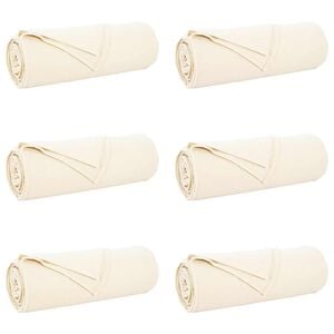vidaXL Kleden 6 st Cr&egrave;mekleurig 210 x 140 cm 2.48 kg Fleece