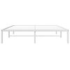 vidaXL Bedframe metaal wit 160x200 cm