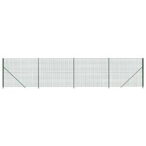vidaXL Draadgaashek met flens 1,4x10 m groen