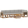 vidaXL Buiten bankenset 7 st Naturel en lichtgrijs Polyester