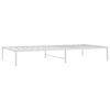 vidaXL Bedframe metaal wit 100x200 cm