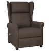vidaXL Massagestoel stof donkerbruin
