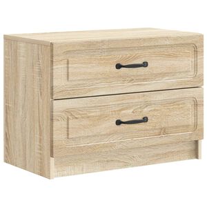 vidaXL Nachtkastje Sonoma Eiken 62 x 34,5 x 44,5 cm Bewerkt hout