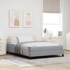 vidaXL Boxspringbed met matras Lichtgrijs 140 x 190 cm Stof
