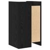 vidaXL Dressoir Zwart Eiken 45 x 35 x 75 cm