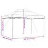vidaXL Partytent Terracotta 292 x 440 x 315 cm Oxford Stof