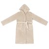 vidaXL Badjas Hoodie Beige l Flanel