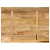 vidaXL Tafelblad met natuurlijke rand 80x60x3,8 cm massief mangohout