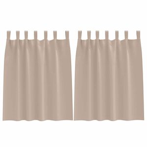 vidaXL Zwart-out Gordijnen met Ringen 2 st Taupe 140 x 140 cm