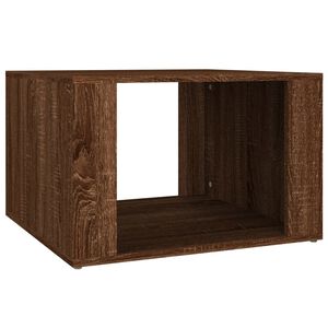 vidaXL Nachtkastje 57x55x36 cm bewerkt hout bruin eikenkleur