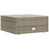 vidaXL 7-delige Loungeset met kussens poly rattan grijs