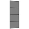 vidaXL Binnendeur 76 x 201,5 cm Gelaagd Glas en Aluminium
