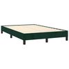 vidaXL Boxspring met matras en LED fluweel donkergroen 120x190 cm