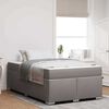vidaXL Bedframe met matras Taupe 120 x 190 cm Stof