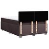 vidaXL Boxspring met matras stof donkerbruin 140x190 cm