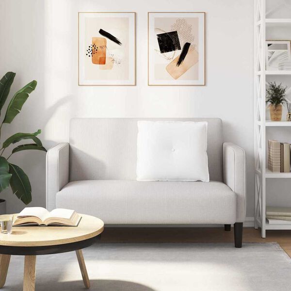 vidaXL Rugkussen Wit 60 x 19 x 50 cm Stof