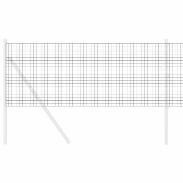 vidaXL Gelaste draadhek Grijs 0.4 x 25 m Staal
