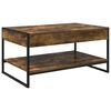 vidaXL Salontafel Rook Eik 80 x 50 x 40 cm Bewerkt hout