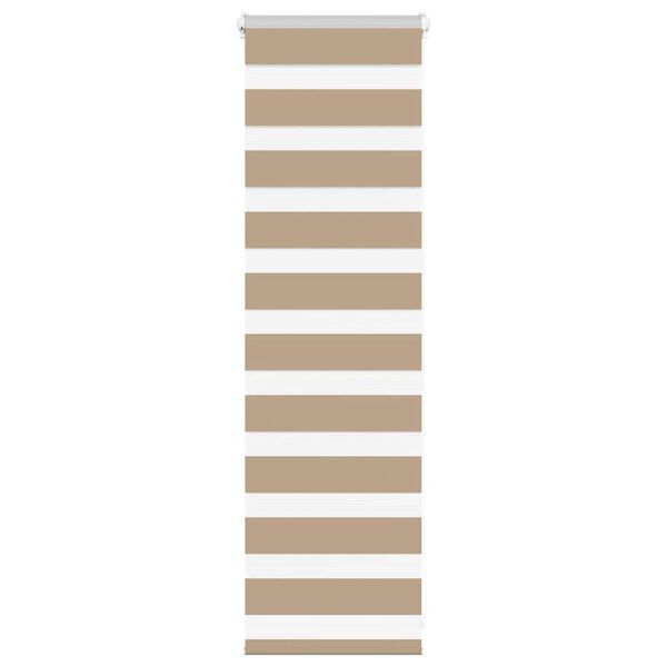 vidaXL Zebra Blind 50x100 cm stofbreedte 45,9 cm polyester zandbruin