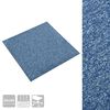 vidaXL Tapijttegels 20 st 5 m&sup2; 50x50 cm blauw