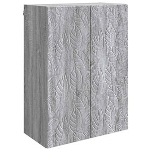 vidaXL Wandkast Grijs Sonoma 66 x 34,5 x 90 cm Bewerkt hout