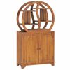 vidaXL Kast met yin yang schap 70x30x130 cm massief teakhout