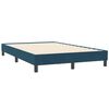 vidaXL Bedframe zonder matras 120x210 cm fluweel donkerblauw